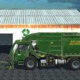 城市垃圾车司机